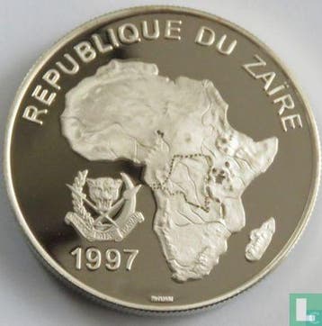 Congo-Kinshasa - Zaïre 1000 nouveaux zaires 1997 (PROOF)..., Verzenden, Overige landen, Losse munt, Goud
