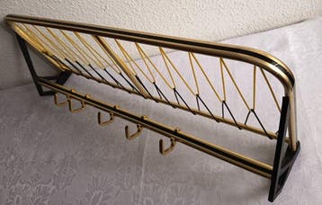 Kapstok - Aluminium, Metaal - Vintage wandgarderobe – jaren, Antiek en Kunst