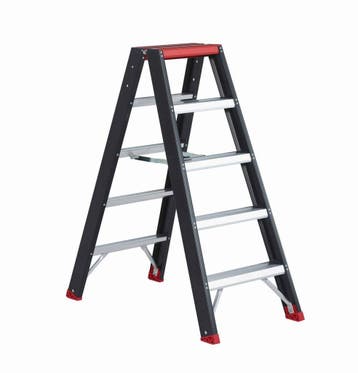Altrex dubbele trapladder Taurus 2×5 treden, Ophalen of Verzenden, Nieuw, Trap, Minder dan 2 meter