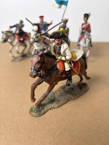 Themacollectie - 5 Napoleontische cavaleriefiguren van, Nieuw