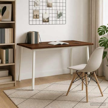 vidaXL Eettafel met levendige rand 140 x 70 x 75 cm, Huis en Inrichting, Verzenden, Nieuw