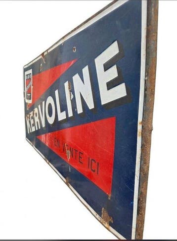 Emaille bord - XL oliën en smeermiddelen Kervoline