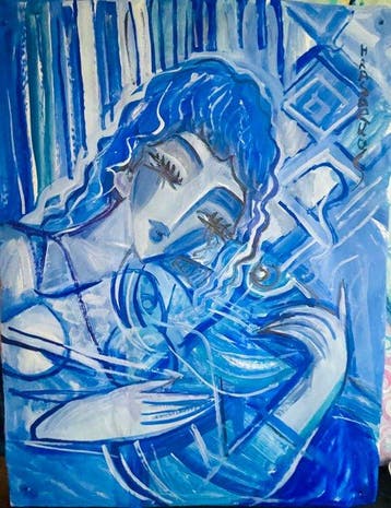 Hrasarkos (1975) - Violoniste bleu