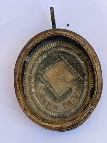 Relikwie - Metaal, Glas, Textiel - 1800-1850 - Sint-Anna,