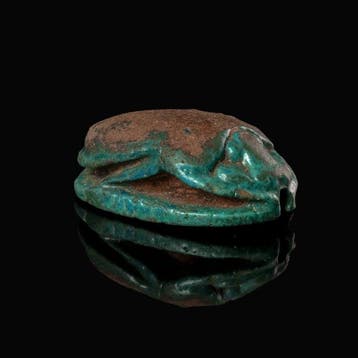 Oude Egypte, tweede tussenperiode Faience Scarab, Hyksos -