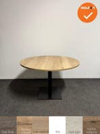 Vergadertafel - rond - 120 cm - Bladkleur naar keuze, Vergader- of Presentatieruimte, Ophalen of Verzenden, Gebruikt, Tafel