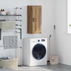 vidaXL Wandkast Artisan Eiken 34,5 x 34 x 90 cm Bewerkt hout, Verzenden