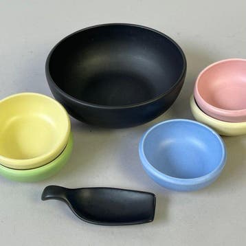 Plat de service (6) - Mid Cnetury - Plateel Pastel