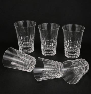 Val Saint Lambert - Drinkglas (6) - Mery Esneux - geslepen, Antiquités & Art