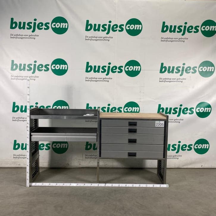 Aluca aluminium bedrijfswageninrichting gebruikt (nr 2205), Autos : Pièces & Accessoires, Autres pièces automobiles, Envoi