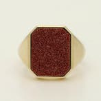 Ring - 14 karaat Geel goud - Goudsteen, Nieuw