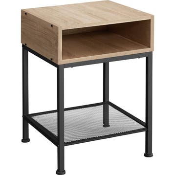 tectake Nachtkastje Harlow 40,5x40,5x52,5cm - Industrieel li, Huis en Inrichting, Verzenden, Nieuw