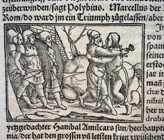 Hans Holbein / Vogtherr - Large folio - With 5 woodcuts,, Antiquités & Art, Antiquités | Livres & Manuscrits