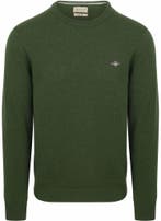 Gant Pullover Lamswol Mosgroen maat Maat 52/54 (L) Heren, Kleding | Heren, Verzenden, Nieuw, Maat 52/54 (L), GANT