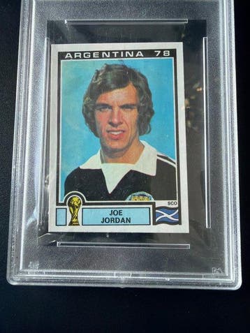 1978 Panini Argentina 78 World Cup Joe Jordan - PSA 8 Graded