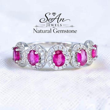 Sans prix de réserve - Bague de fiançailles Argent, Pierre, Bijoux, Sacs & Beauté