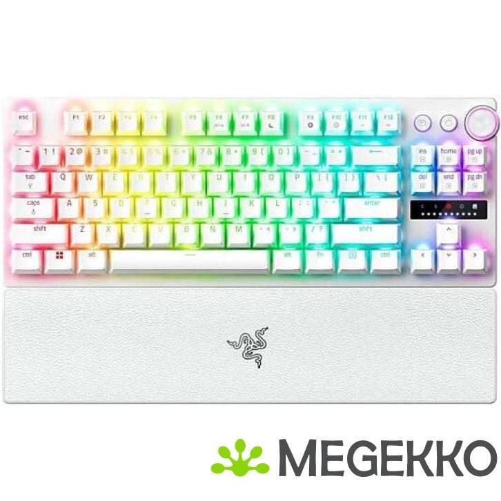 Razer Huntsman V3 Pro TKL Wit - Razer Analog Optical Gen-2, Computers en Software, Toetsenborden, Nieuw, Verzenden