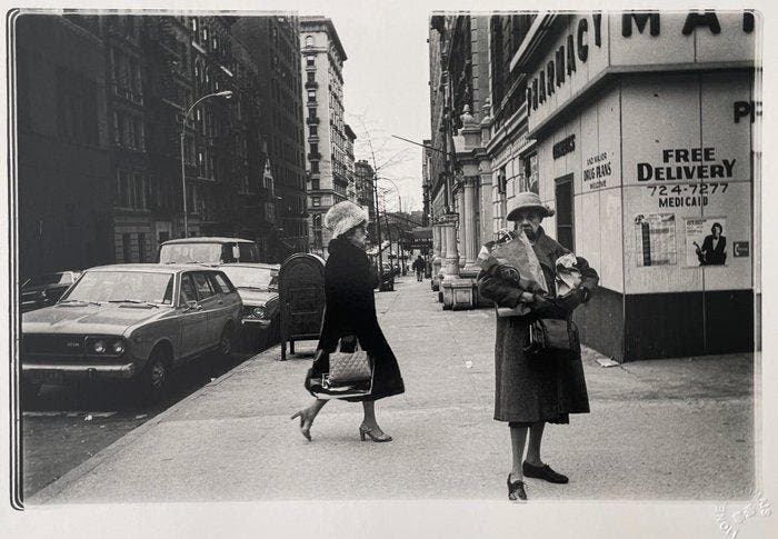 Lionel Derimais - Deux dames de Broadway, New-York, 1980, Antiek en Kunst, Kunst | Designobjecten
