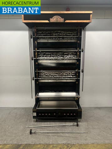 Ubert FF38 Vertical Chicken Grill Grill 8 brochettes, Verzenden