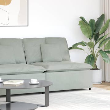 vidaXL Modulaire bank middenmodule met kussens 100 cm, Verzenden, Nieuw