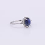 Zonder minimumprijs - Ring Platina - 2.00ct. tw. Saffier -, Nieuw