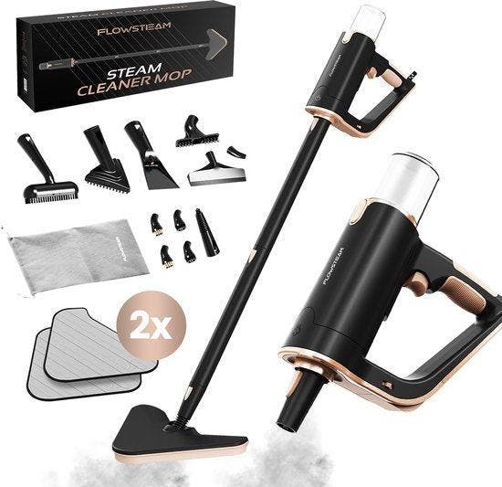2dekans | FLOWSTEAM® Luxe Stoomreiniger - 13 Opzetstukken -, Bricolage & Construction, Matériel de nettoyage, Enlèvement ou Envoi