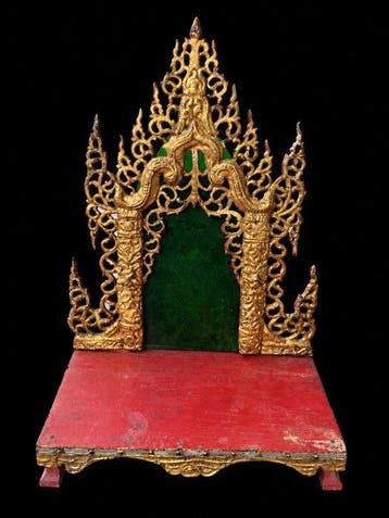 Antiek Birmese Boeddhistische Altaar - Myanmar - 20e eeuw
