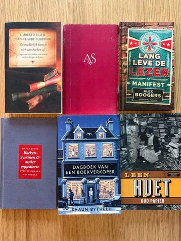 Meerdere auteurs - Een lot met 15 boeken over boeken,