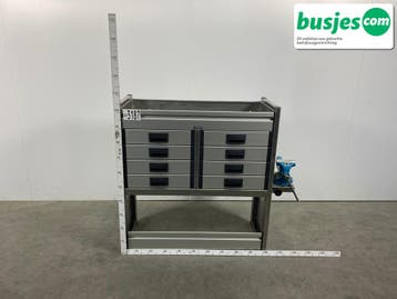 Aluca bedrijfswageninrichting 1010x420x1050mm (3187), Verzenden