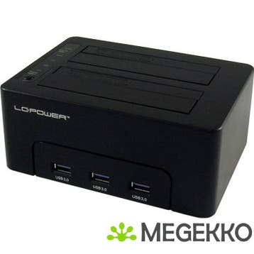 LC-Power LC-DOCK-U3-HUB basisstation voor opslagstations, Computers en Software, Harde schijven, Verzenden, Nieuw