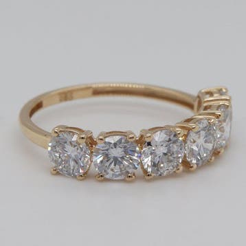 Zonder minimumprijs - Ring - 14 karaat Geel goud - 2.36ct., Nieuw