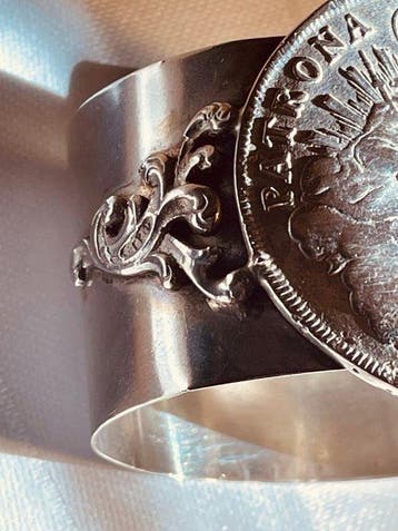 Rond de serviette - Argent 800, Antiek en Kunst