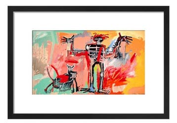 Jean-Michel Basquiat (1960-1988) - “Boy and Dog in a, Antiek en Kunst