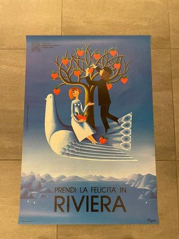 Raymond Peynet - Riviera Ligure - PRENDI LA FELICITA IN