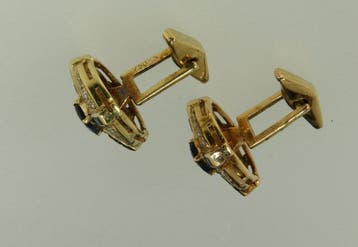 Boutons de manchette - 18 carats Or jaune - 1.20ct. tw.