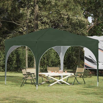 vidaXL Pop-up Feesttent 290 x 290 x 245 cm Groen, Verzenden