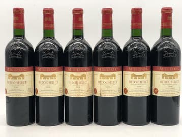 6 x 75cl Medoc Select 1998 (Bordeaux, rood), Ophalen of Verzenden, Nieuw, Frankrijk, Rode wijn