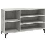 vidaXL Schoenenkast 102x36x60 cm bewerkt hout betongrijs, Verzenden