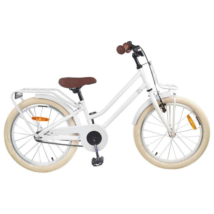vidaXL Kinderfiets 18 Inch voor 5-7 jaar oud Wit, Fietsen en Brommers, Fietsen | Racefietsen, Nieuw, Verzenden