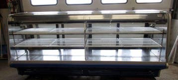 Koelvitrine / Gebaksvitrine – B253 x D84 x H112 cm – met