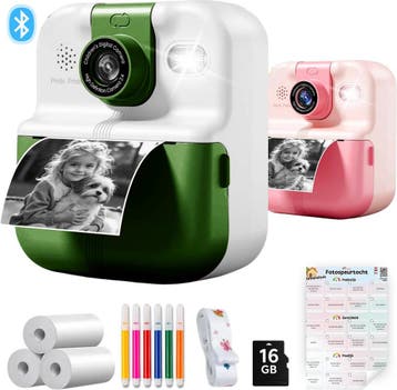 Kindercamera met Fotoprinter &amp; Fotospeurtocht – Digitale, Verzenden, Zo goed als nieuw
