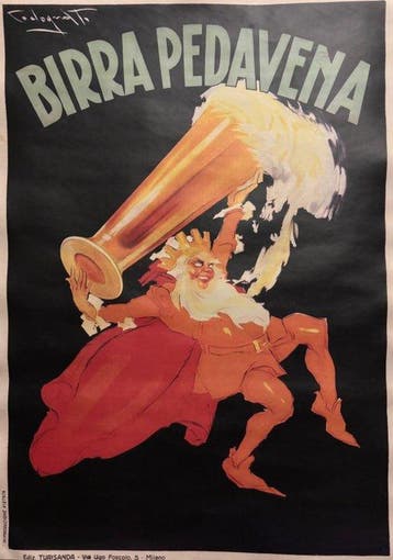 Codognato Plinio - Manifesto Birra Pedavena Pubblicità