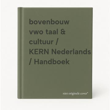 bovenbouw vwo taal & cultuur / KERN Nederlands / Handboek, Livres, Livres scolaires, Verzenden