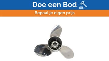 Bieden: Michigan Ballistic 3-Blade Stainless Steel Propelle, Watersport en Boten, Ophalen of Verzenden, Nieuw