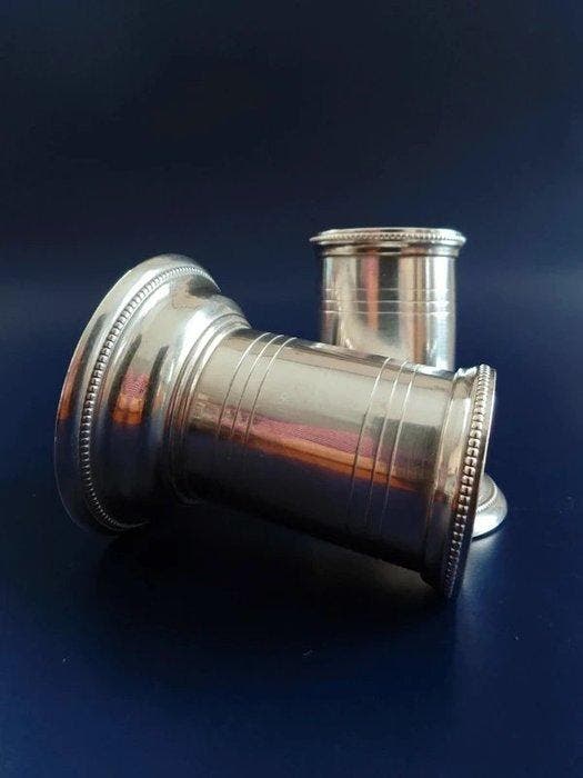Christofle - Kaarsenhouder Parels (2) - Liga Christofle, Antiek en Kunst, Antiek | Meubels | Tafels