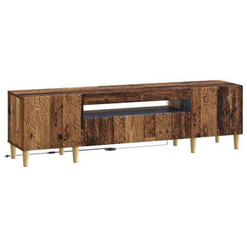vidaXL LED tv-meubel Oud hout Bewerkt hout, Verzenden
