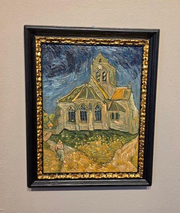 Scuola europea (XX), da Van Gogh - La chiesa di Auvers sur