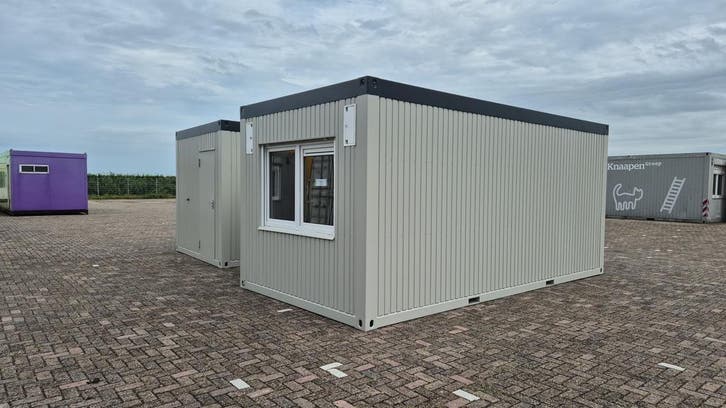 Af fabriek, nieuw te leveren, unit 6x3m. TS-641 TS-642, Articles professionnels, Machines & Construction | Abris de chantier & Conteneurs