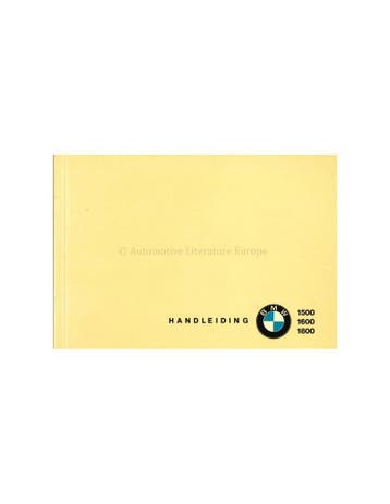 1964 BMW 1500 / 1600 / 1800 OWNERS MANUAL DUTCH, Ophalen of Verzenden