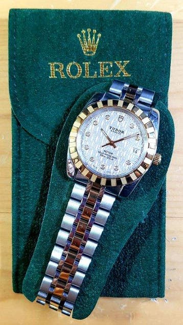 Tudor - Classic Geneva Date - SILVER DIAMOND LINEN - 38mm